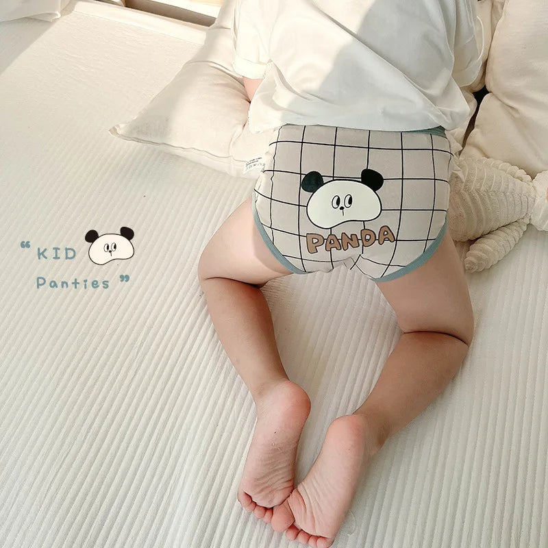 幼児用下着 キッズ下着3枚セット ボーイズパンツ アンダーウェア パンダ ボクサー/ブリーフ【mh0004079】