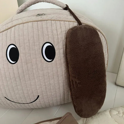 マザーズバッグ キルティングバッグ マザーズバッグ 犬ドッグ刺繍 ストレージ 収納 鞄 ままバッグ 3カラー【mh0004589】