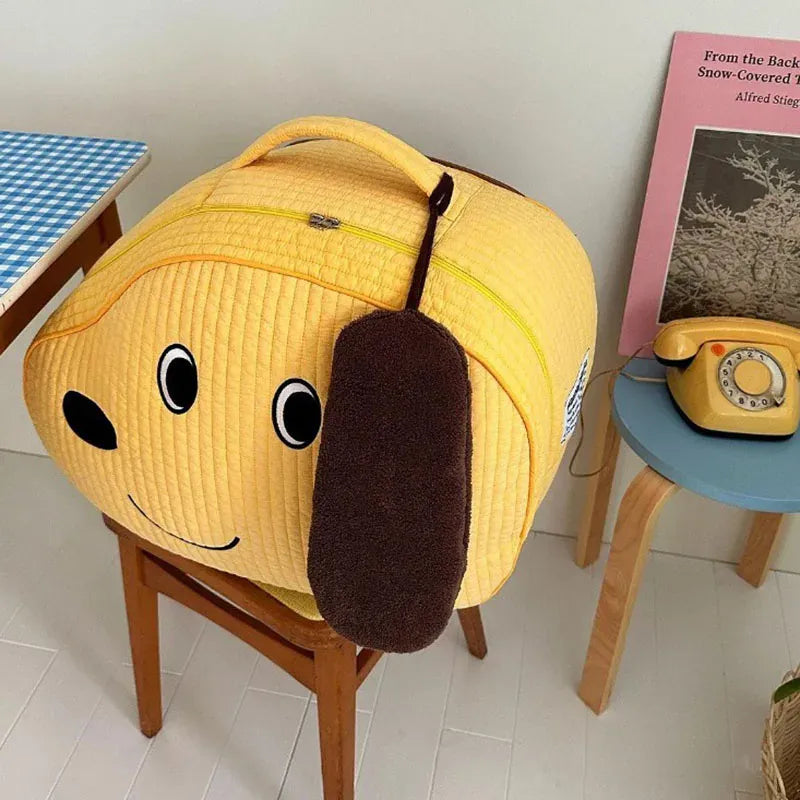 マザーズバッグ キルティングバッグ マザーズバッグ 犬ドッグ刺繍 ストレージ 収納 鞄 ままバッグ 3カラー【mh0004589】