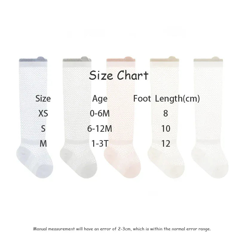 ベビー用靴下・タイツ ベビーソックス 靴下3足セット メッシュハイソックス【mh0004657】