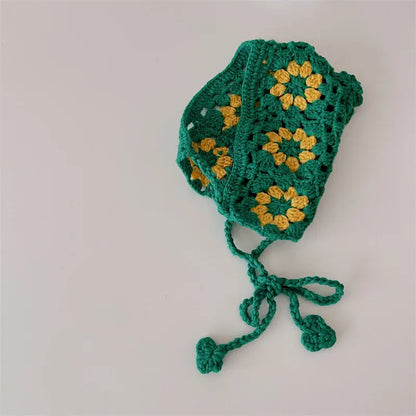 ヘアアクセサリー キッズヘアアクセサリー ニットヘッドドレス ヘアバンド ヘッドバンド 3カラー【mh0005396】