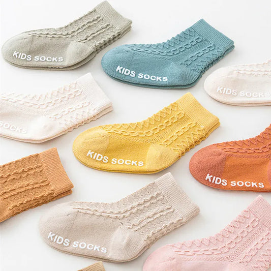 ベビー用靴下・タイツ ベビーキッズソックス 靴下3足セット ショートソックス サマーレース【mh0005684】