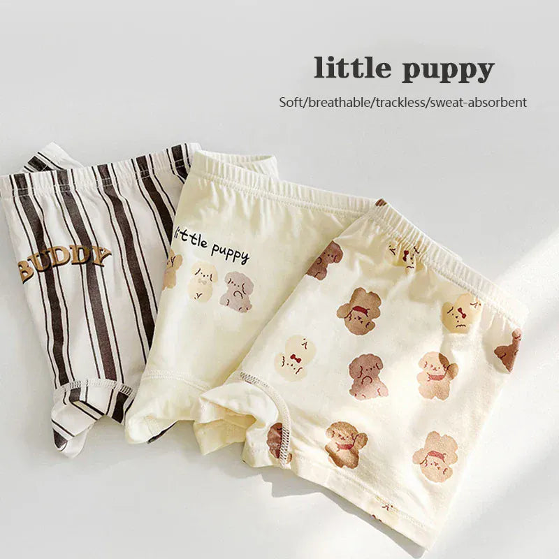 幼児用下着 キッズショーツ 男の子/女の子下着 ボーイズ/ガールズアンダーウェア 3枚セット ボクサーブリーフ【mh0005806】