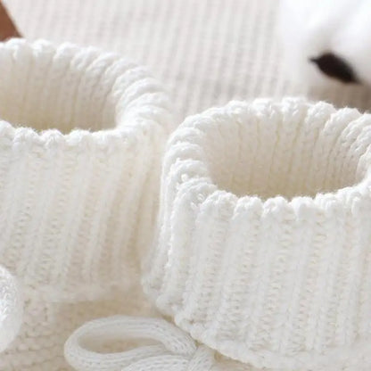 ベビー用靴下・タイツ ベビーシューズ ニットルームシューズ室内ばきソックス 4カラー【mh0006816】