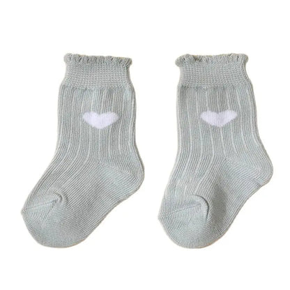 ベビー用靴下・タイツ ＊メーカー直送＊ ベビーソックス 靴下4足セット ハートショートソックス【mh0007887】