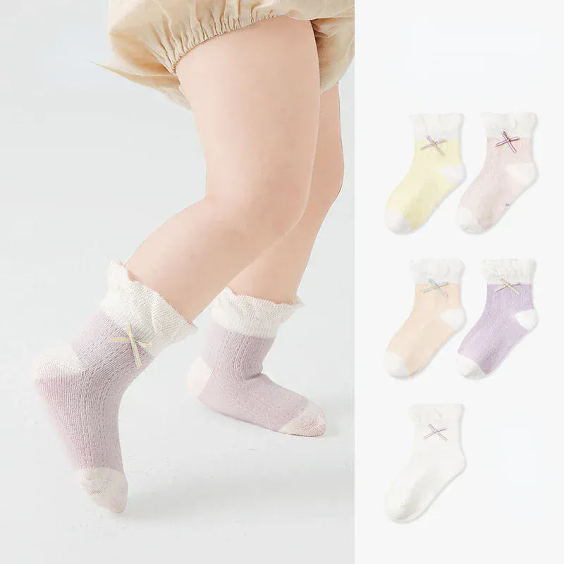 ベビー用靴下・タイツ ベビーソックス 靴下 5足セット ショートソックス サマーソックス【mh0005280】