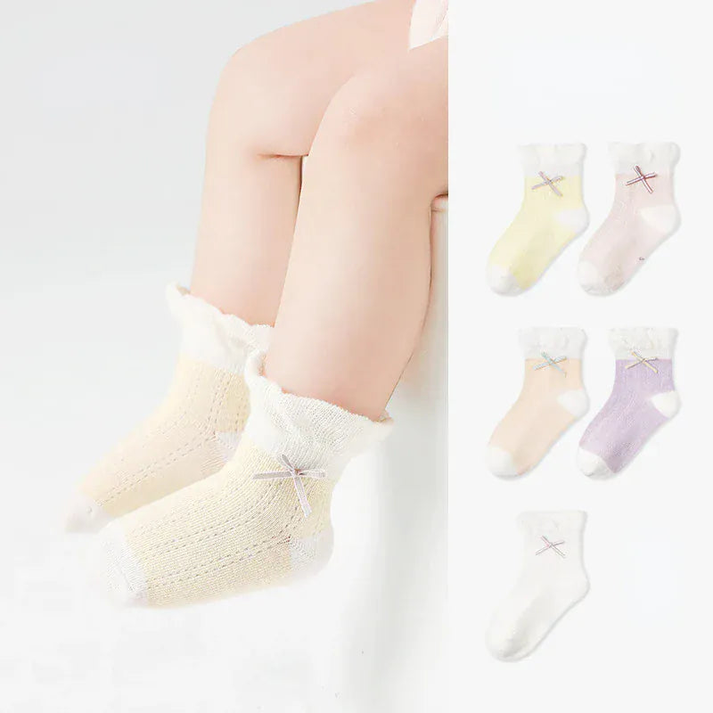 ベビー用靴下・タイツ ベビーソックス 靴下 5足セット ショートソックス サマーソックス【mh0005280】