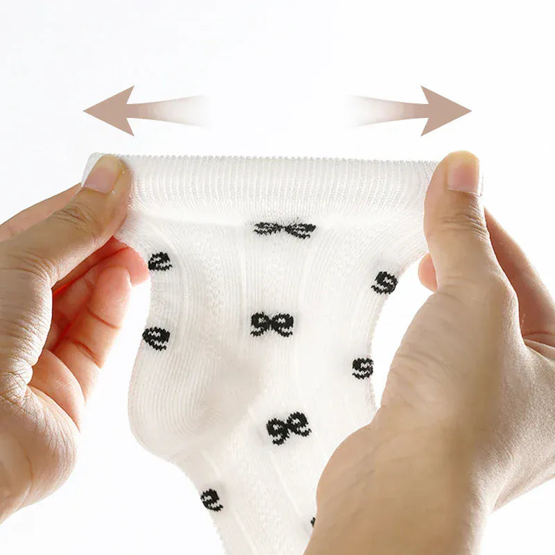 ベビー用靴下・タイツ キッズソックス うさぎ/星スター/リボンショートソックス靴下5足セット【mh0006942】