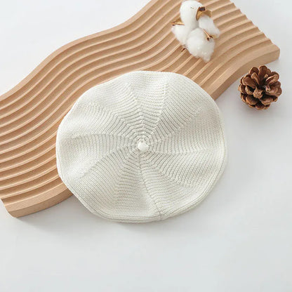 ベビー用帽子 ベビー帽子 ニット ベレー帽 6カラー【mh0000086】