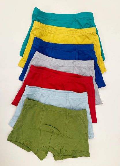 幼児用下着 キッズショーツ 男の子下着 ボーイズパンツ アンダーウェア 7枚セット ボクサーブリーフ 曜日デザイン【mh0005823】