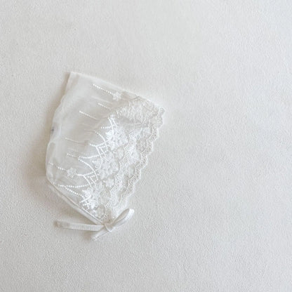 ベビー用帽子 8027hat2 / S 0-24M ベビー帽子 レース ボンネット ベビーハット ベビーアクセサリー【mh0004742】