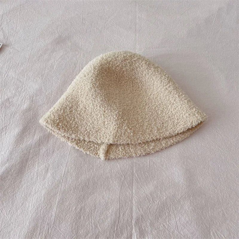 ベビー用帽子 Beige / 49-52cm キッズ帽子 ラウンドドームハット バケットハット ビーニー【mh0003464】