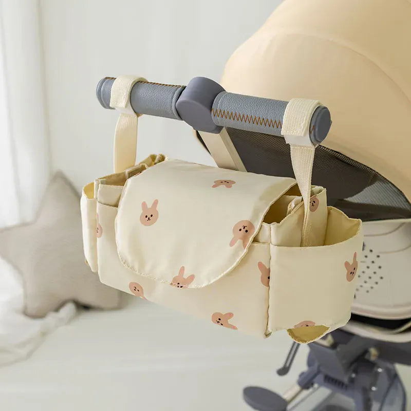 ベビーカー関連用品 beige bunny ベビーカーストレージ 収納バッグ ハンギング収納 マザーズバッグ 3カラー