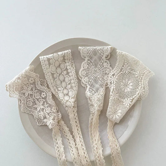 ヘアアクセサリー Beige / One Size ベビーアクセサリー 4本セット ヘアバンド ヘッドバンド ヘッドドレス レース【mh0004120】