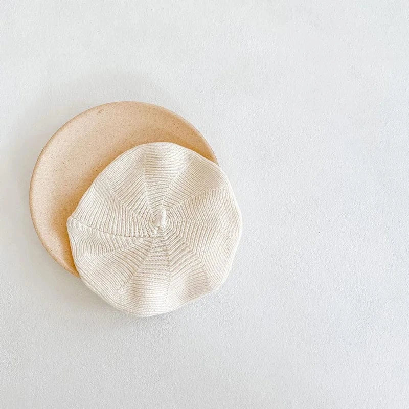 ベビー用帽子 Beige / One Size ベビー帽子 ニット ベレー帽 ハット【mh0001262】