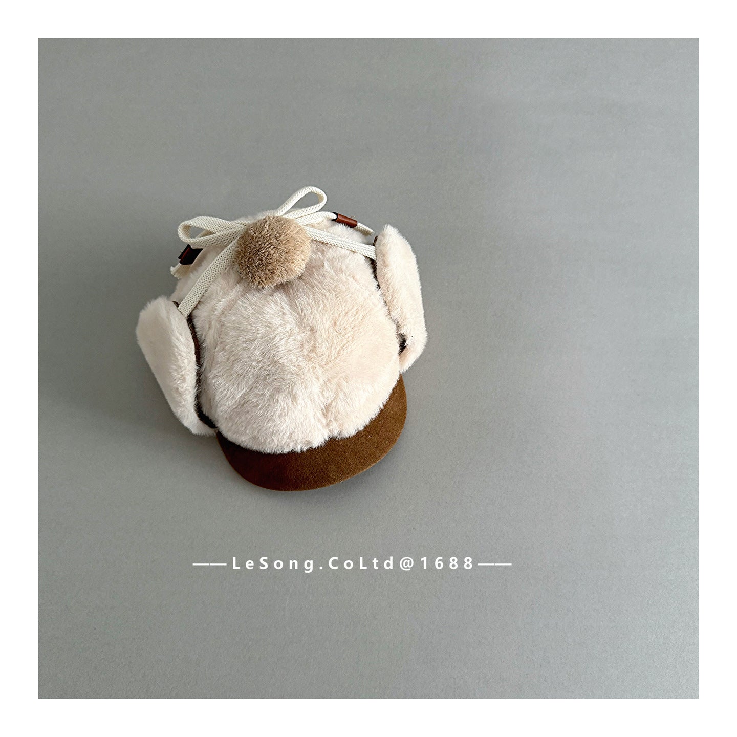 ベビー用帽子 Beige / One Size キッズ帽子 フライトハット ボアフリース レオパード ウシャンカ【mh0011797】