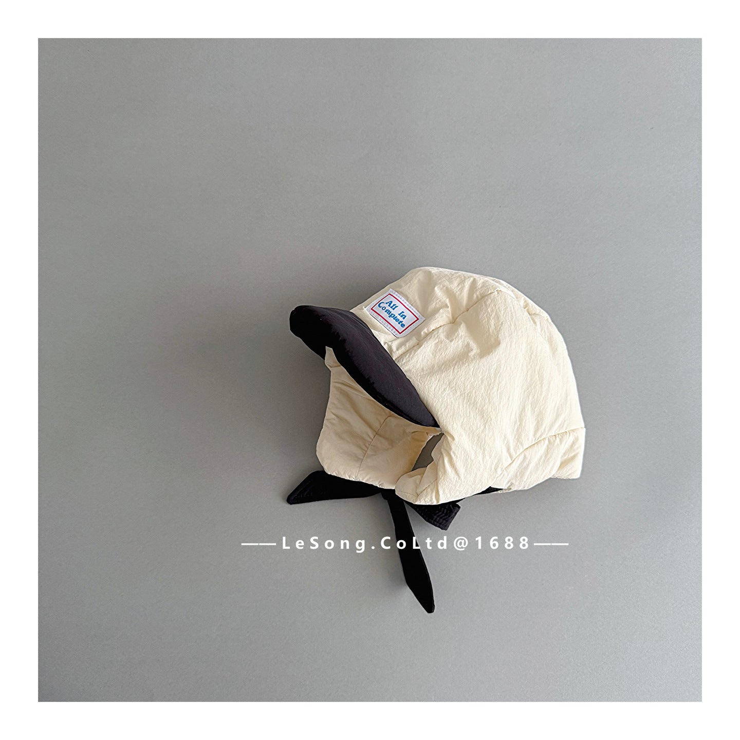 ベビー用帽子 Beige / One Size キッズ帽子 耳当て付き 防寒キャップ フライトハット【mh0011800】