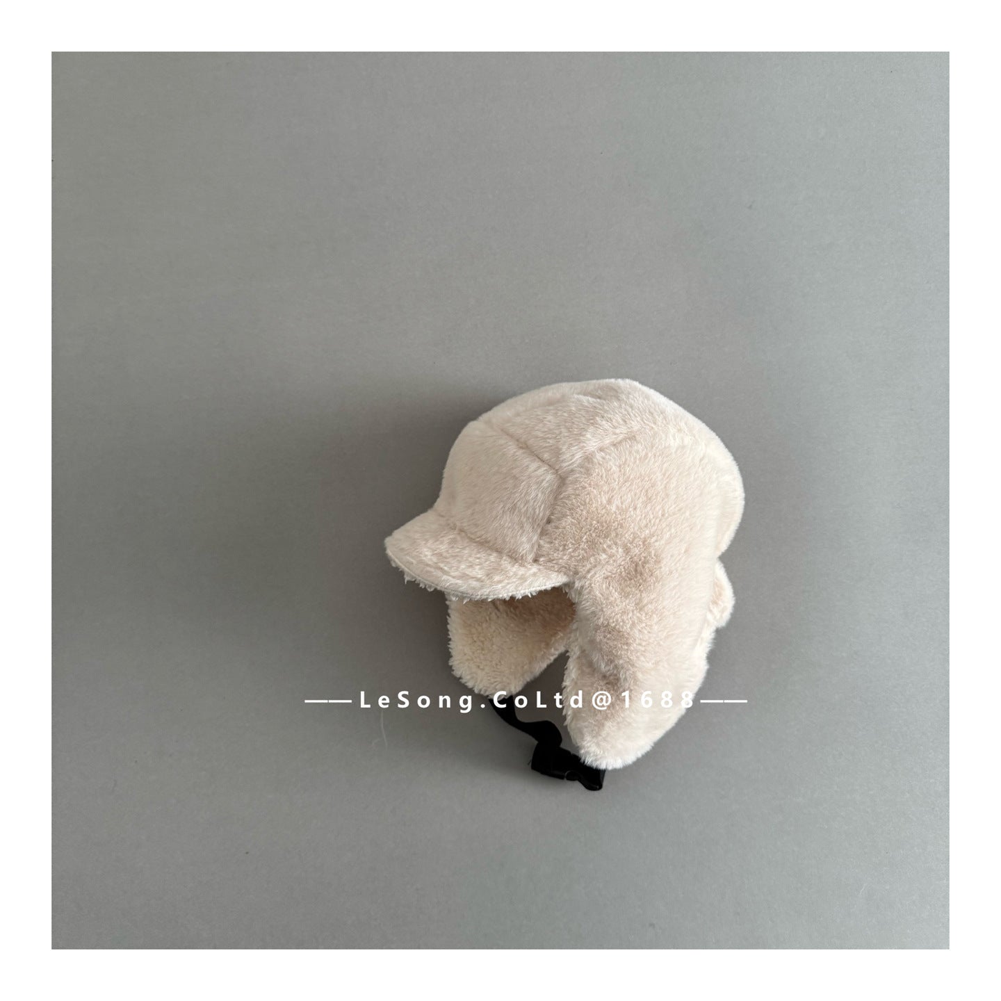 ベビー用帽子 Beige / One Size キッズ帽子 レオパード ボアフリース フライトキャップ 耳当て付き【mh0011817】