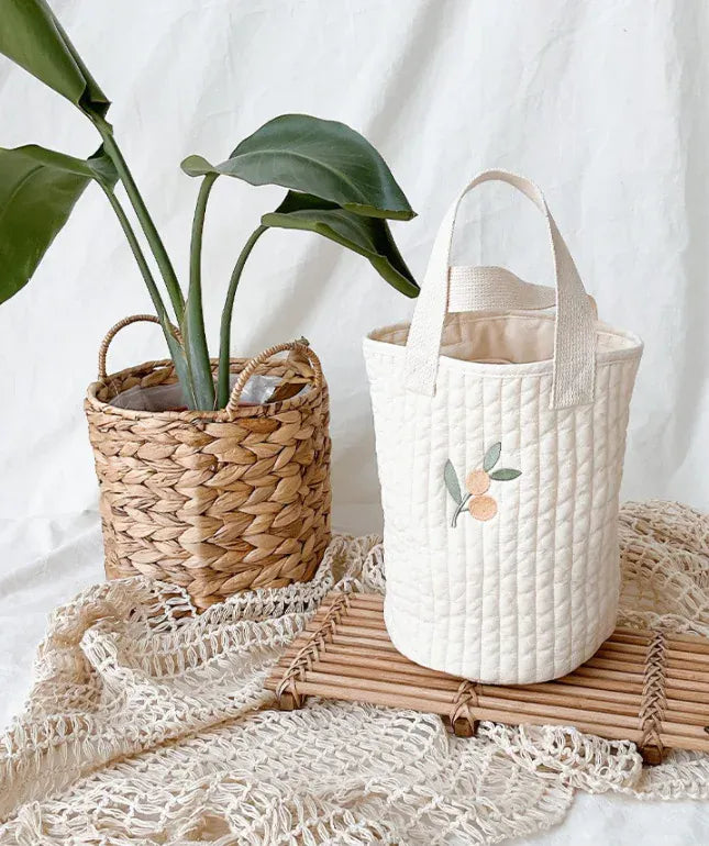 マザーズバッグ Big Oliver キルティングバック 刺繍 バケツバック トートバッグ ママバッグ くま オリーブ チューリップ 鞄