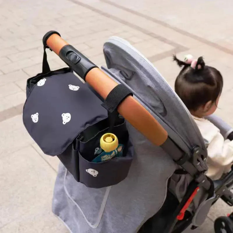 ベビーカー関連用品 black bear ベビーカーストレージ 収納バッグ ハンギング収納 マザーズバッグ 3カラー