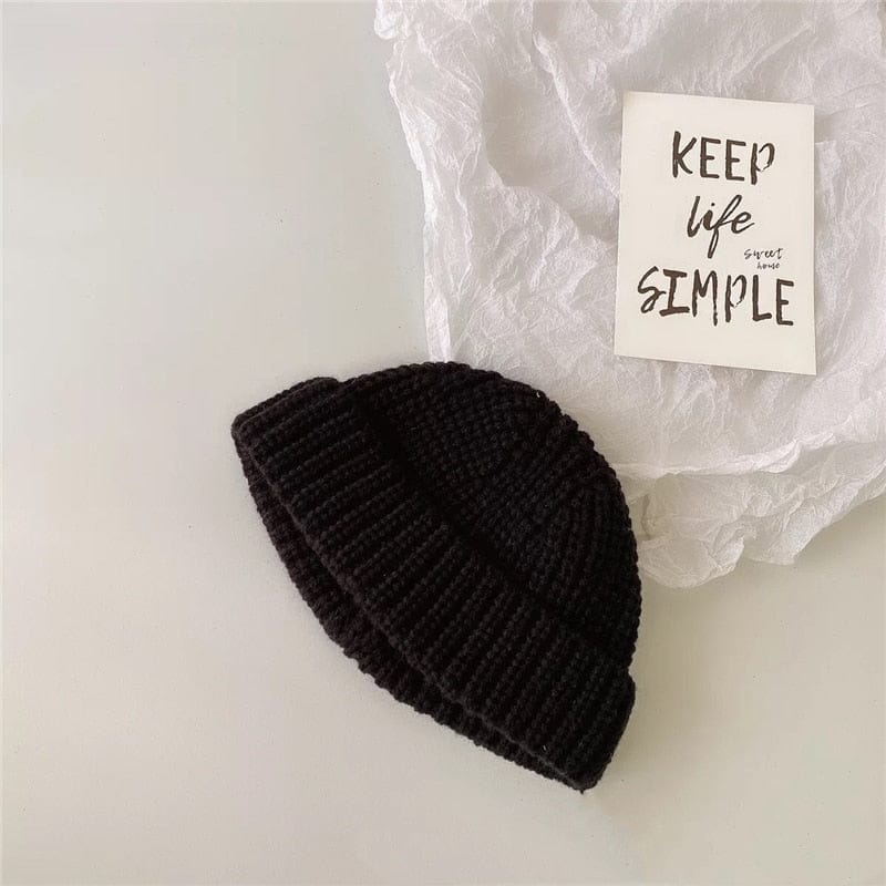 ベビー用帽子 Black / One Size ベビー キッズ ニット帽 ニットキャップ ワッチキャップ ボーイズ【mh0002401】