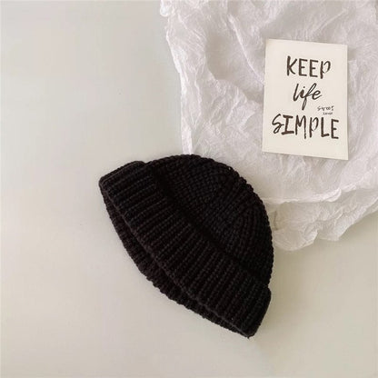 ベビー用帽子 Black / One Size ベビー キッズ ニット帽 ニットキャップ ワッチキャップ ボーイズ【mh0002401】