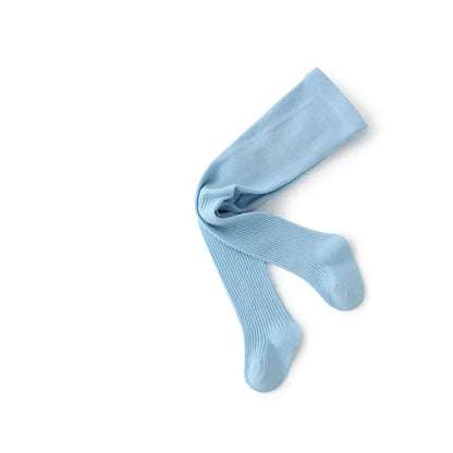 ベビー用靴下・タイツ Blue / 0-12m ベビーキッズタイツ 靴下 カラフルロングソックス【mh0007686】