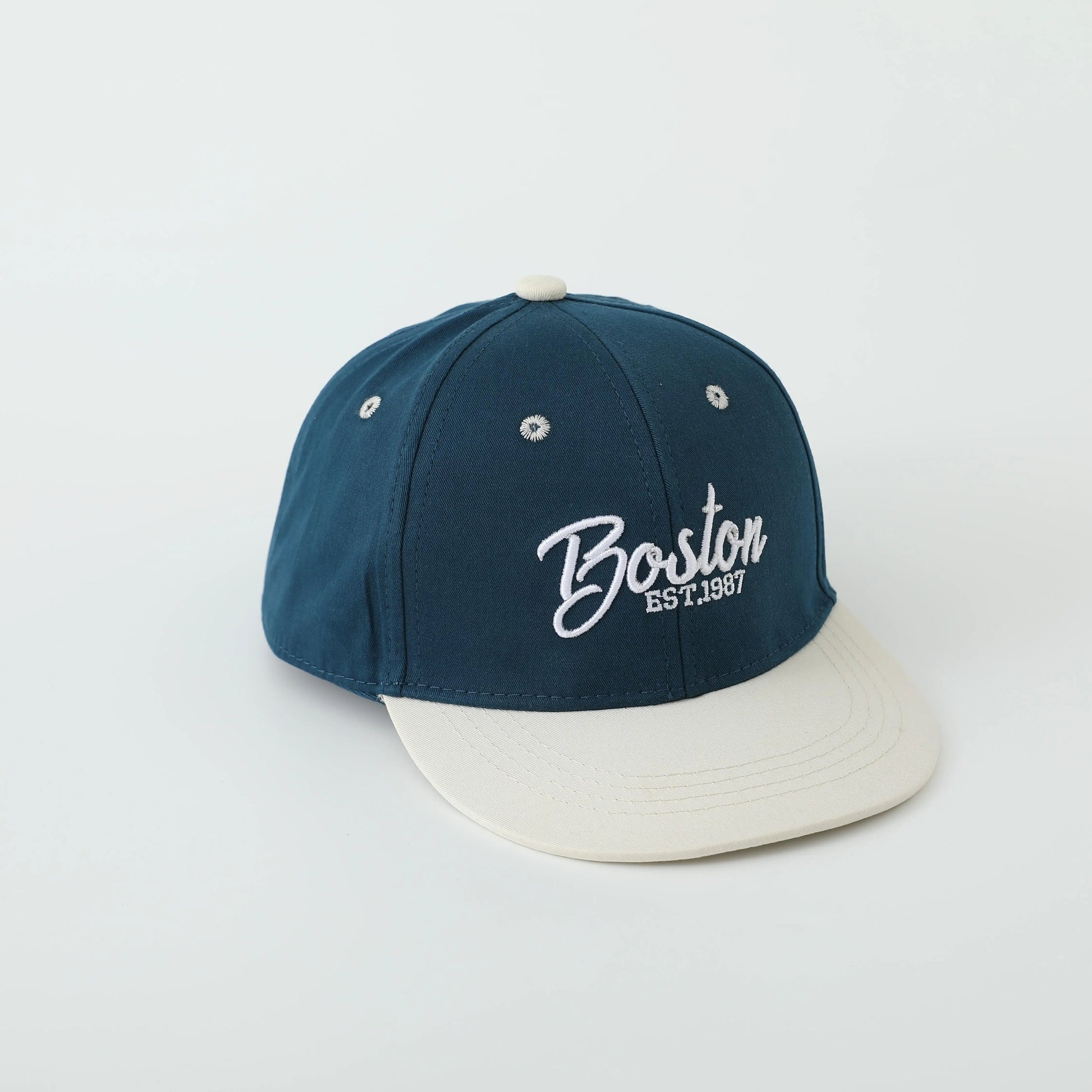 ベビー用帽子 Blue / 54cm キッズ帽子 キャップ 野球帽 刺繍ロゴ BOSTON【mh0006374】