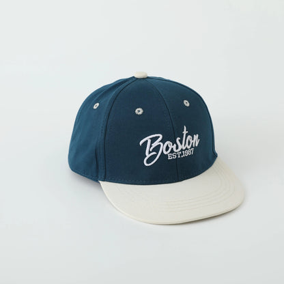 ベビー用帽子 Blue / 54cm キッズ帽子 キャップ 野球帽 刺繍ロゴ BOSTON【mh0006374】