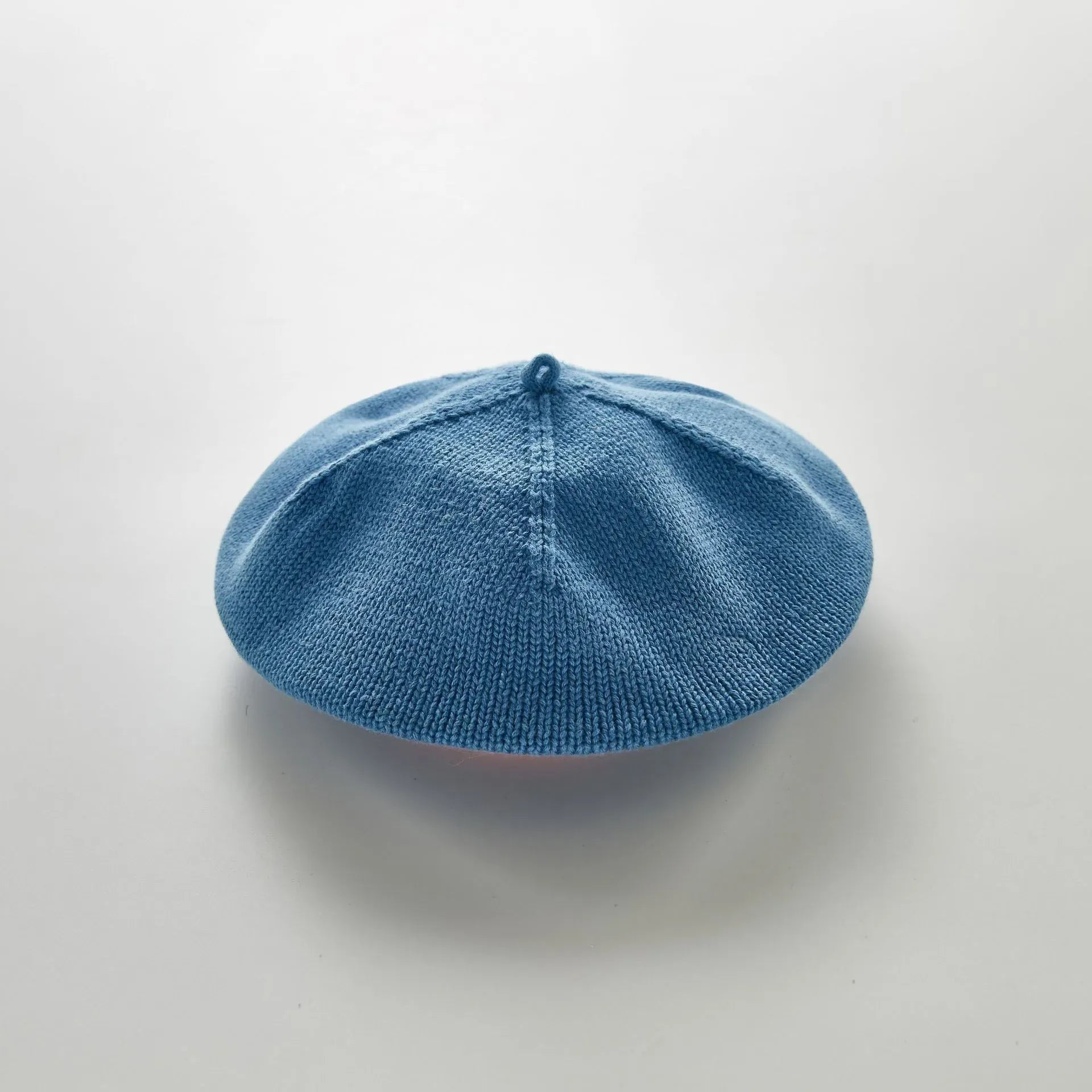 ベビー用帽子 blue / One Size 1-3Y ベビー帽子 ベレー帽 ニット帽 パンプキンハット ファッションアクセサリー 8カラー