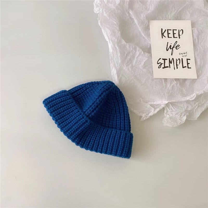 ベビー用帽子 Blue / One Size ベビー キッズ ニット帽 ニットキャップ ワッチキャップ ボーイズ【mh0002401】