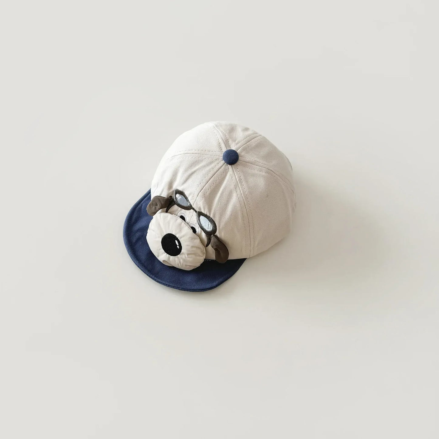 ベビー用帽子 Blue / One Size ベビー帽子キャップ 犬 ドッグ ワンポイント 野球帽 サマーハット【mh0005168】