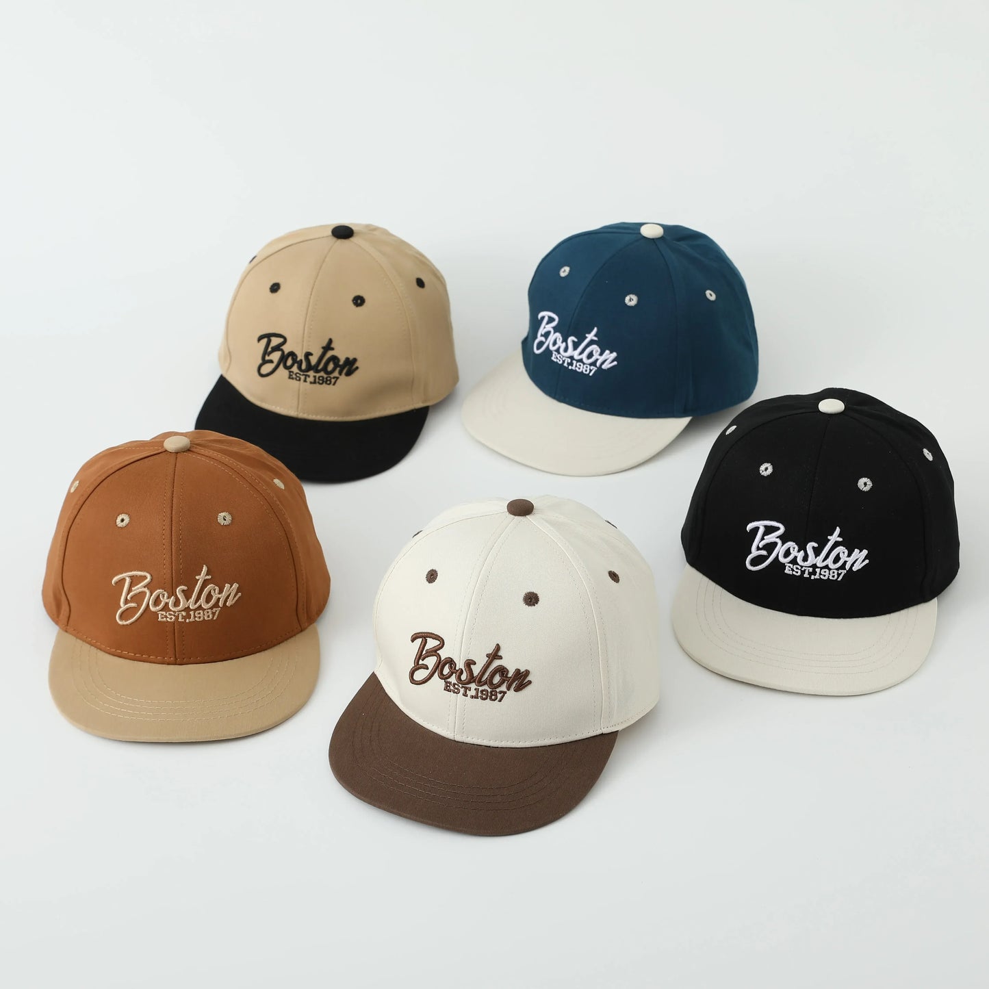 ベビー用帽子 キッズ帽子 キャップ 野球帽 刺繍ロゴ BOSTON【mh0006374】