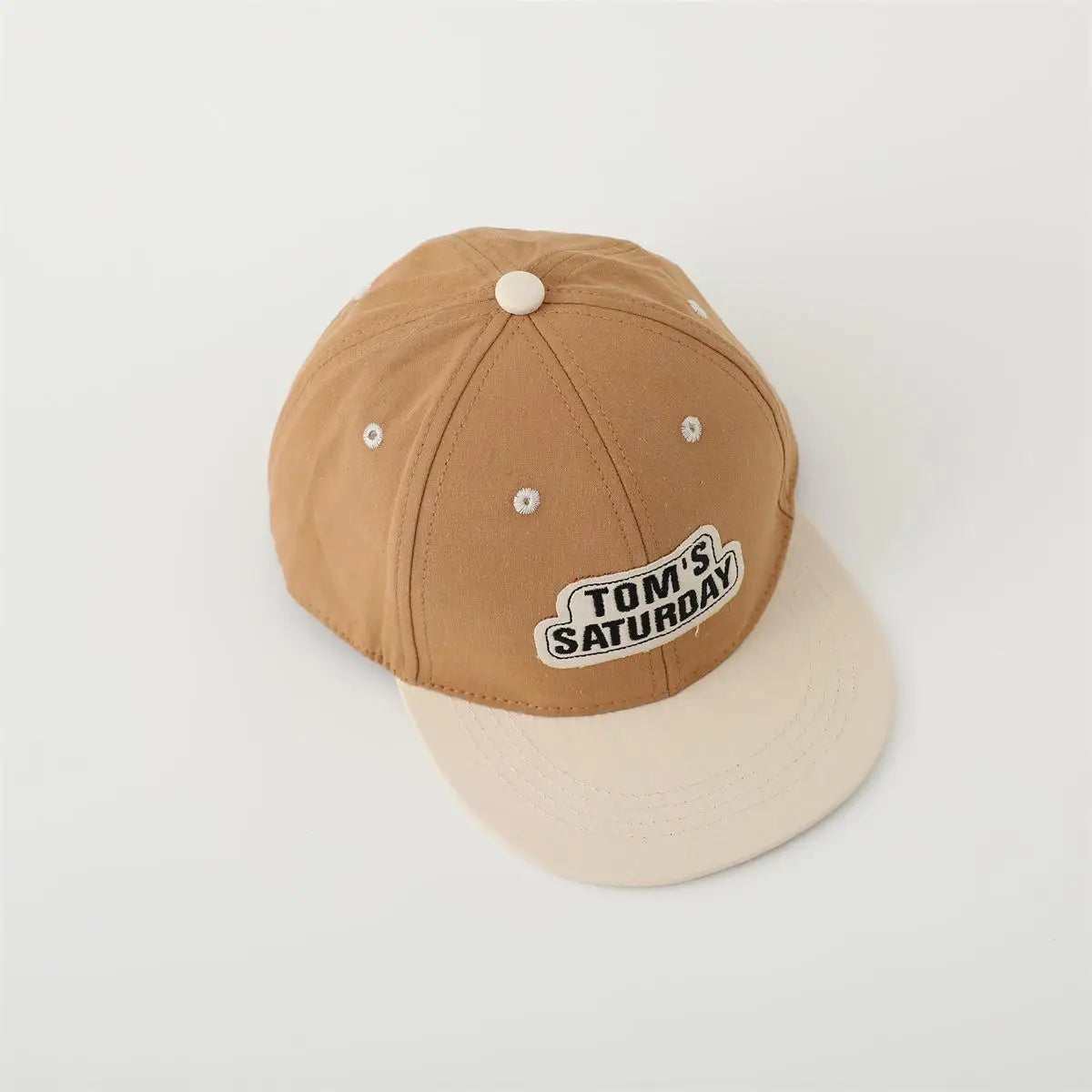 ベビー用帽子 Brown / 48-53cm キッズ帽子 キャップ 野球帽 ワッペンロゴ【mh0006372】