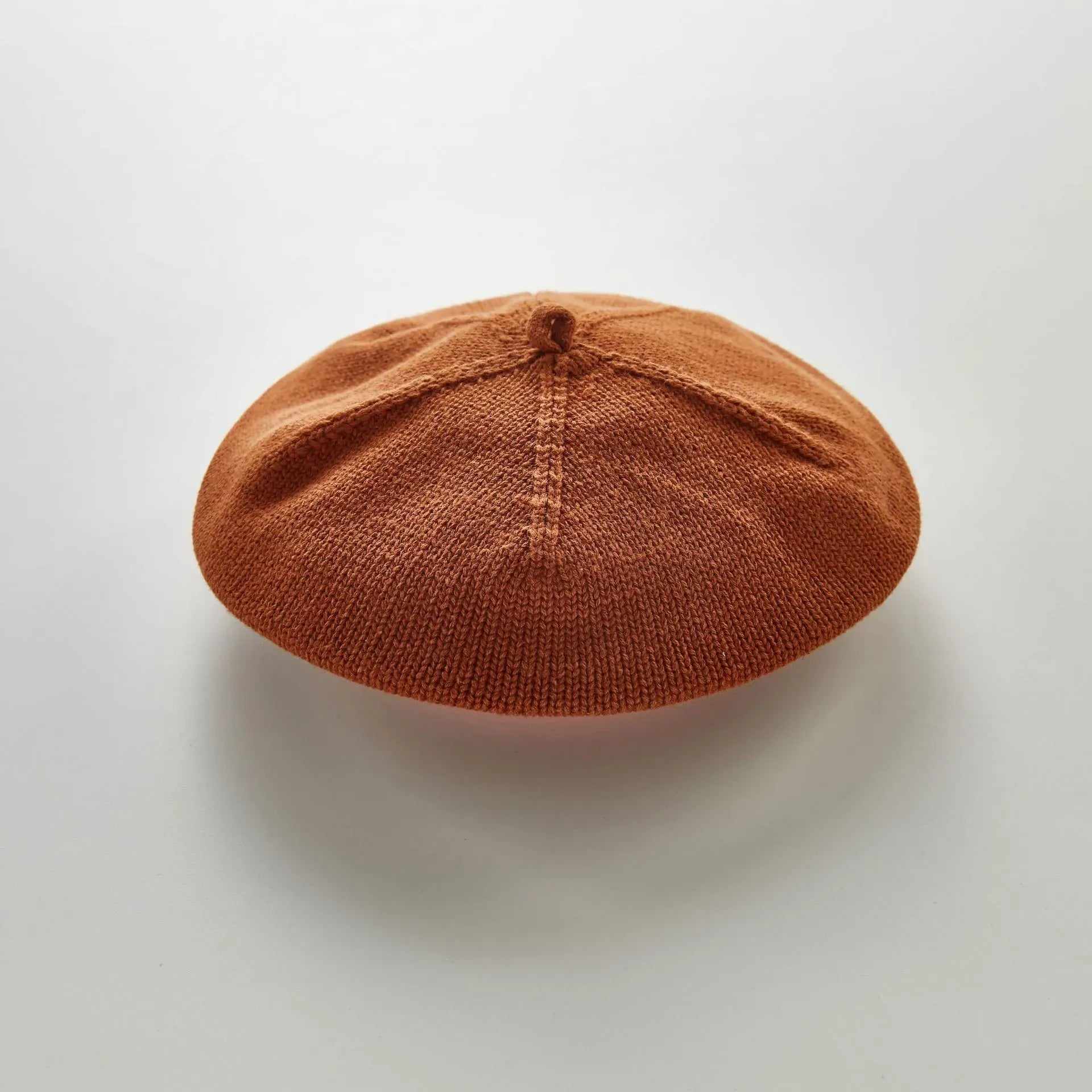 ベビー用帽子 brown / One Size 1-3Y ベビー帽子 ベレー帽 ニット帽 パンプキンハット ファッションアクセサリー 8カラー