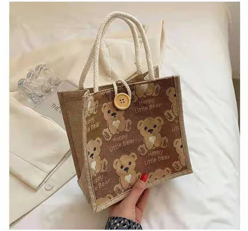 マザーズバッグ Brown / One Size ミニトートバッグ ベアくまサイドバッグ ランチバッグ 鞄 3カラー【mh0006934】