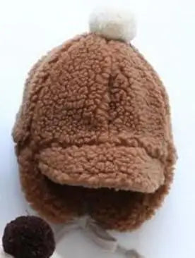 ベビー用帽子 Brown / S ベビーキッズ 耳あて ニット キャップ【mh0000096】