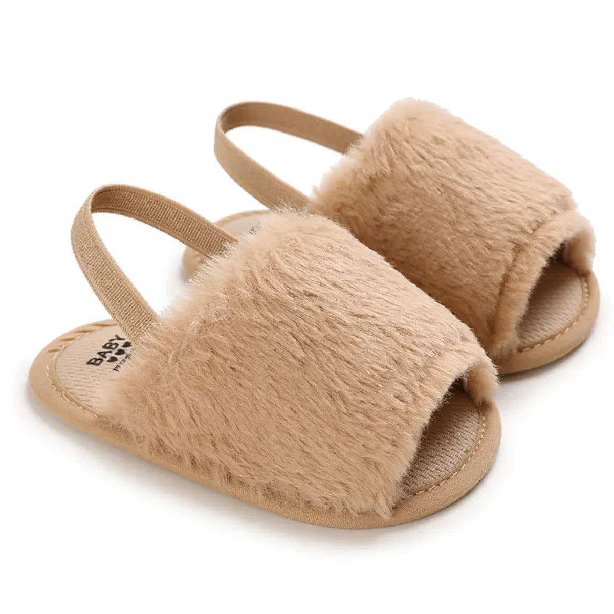 ベビー用靴 C-785brown / 11cm 0-6 Months ベビーシューズ サンダル チュチュチュールフリル ストラップシューズ ファーストシューズ 靴【mh0005702】