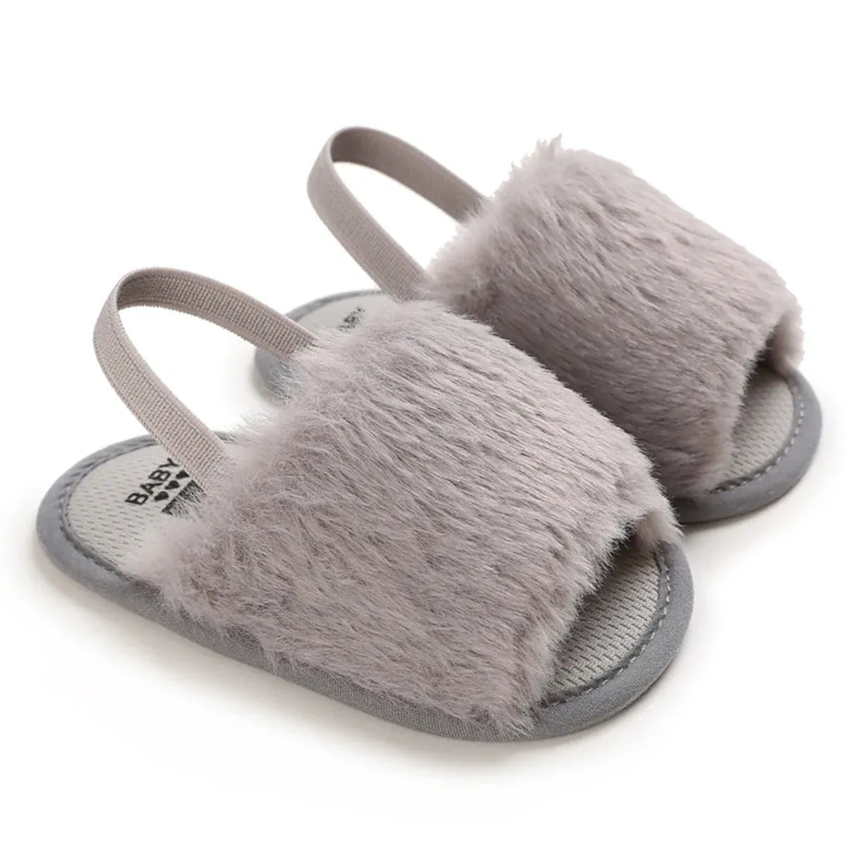 ベビー用靴 C-785grey / 11cm 0-6 Months ベビーシューズ サンダル チュチュチュールフリル ストラップシューズ ファーストシューズ 靴【mh0005702】