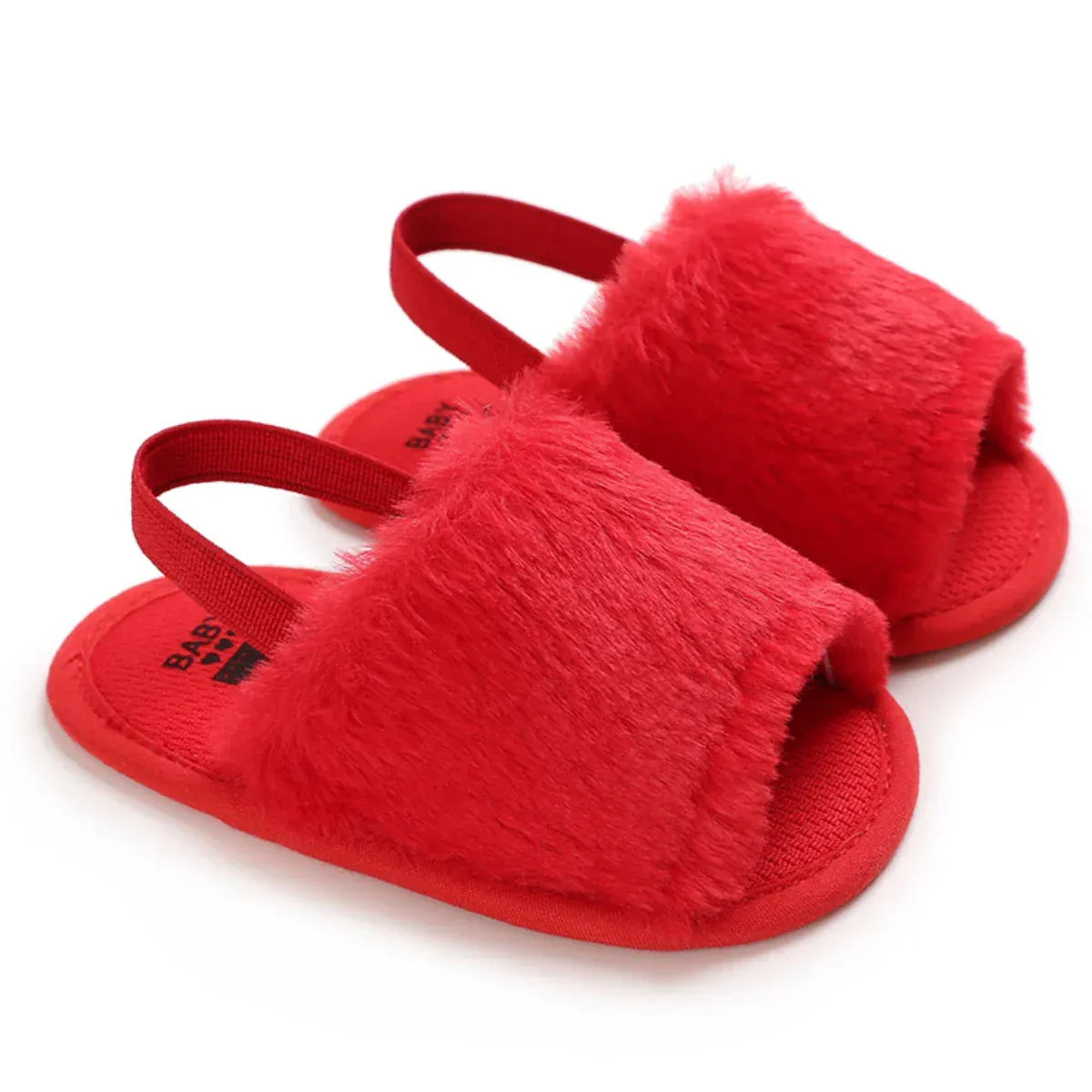 ベビー用靴 C-785red / 11cm 0-6 Months ベビーシューズ サンダル チュチュチュールフリル ストラップシューズ ファーストシューズ 靴【mh0005702】