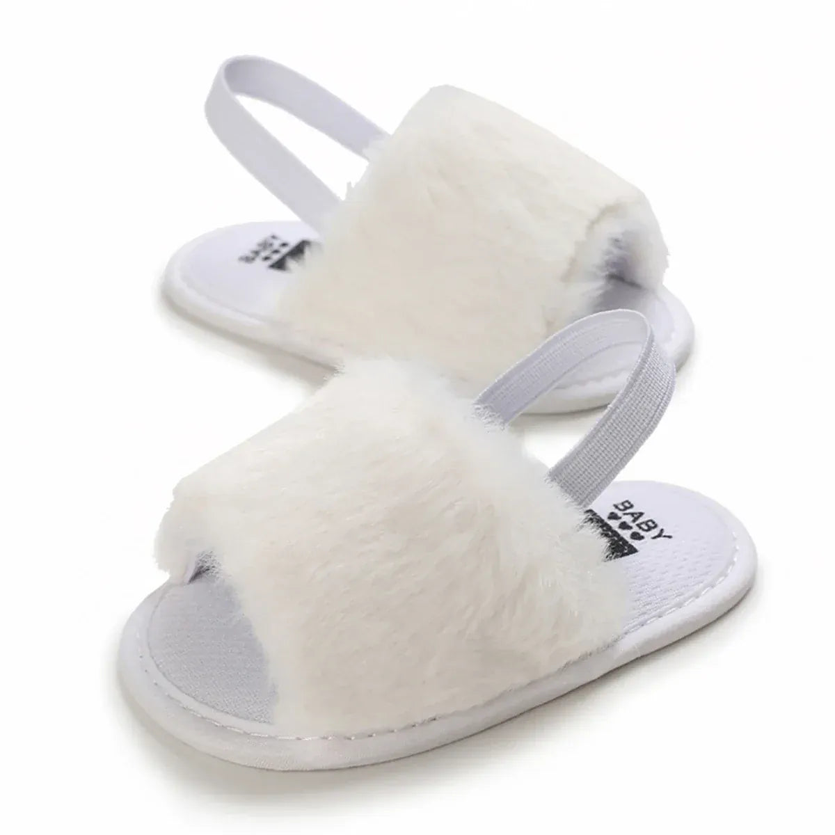 ベビー用靴 C-785white / 11cm 0-6 Months ベビーシューズ サンダル チュチュチュールフリル ストラップシューズ ファーストシューズ 靴【mh0005702】