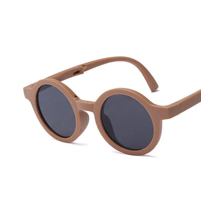 ベビーキッズその他アクセサリー C(no box) / foldable One Size ベビーキッズサングラス レトロサングラス 日除け 折りたたみ式【mh0006128】