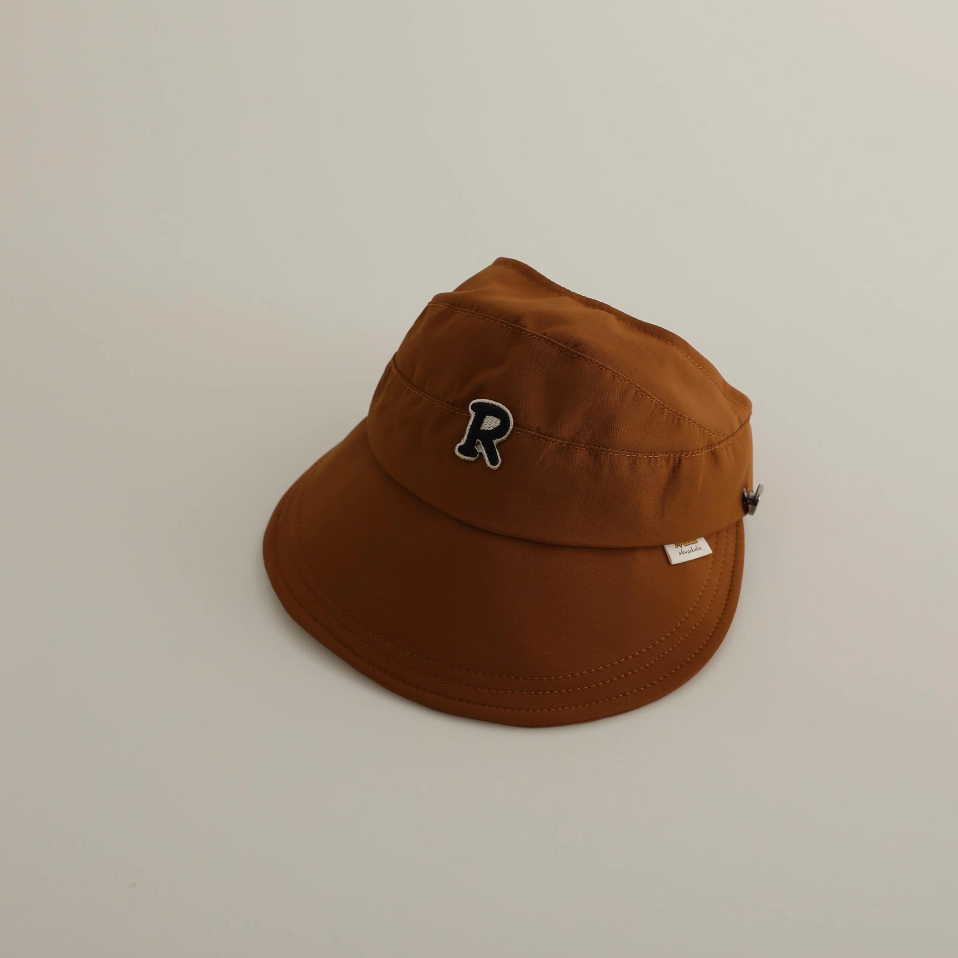 ベビー用帽子 coffee / 48-52cm / 取り寄せ（7〜30日） キッズ帽子 サンバイザー 日除け レターロゴ サマーハット
