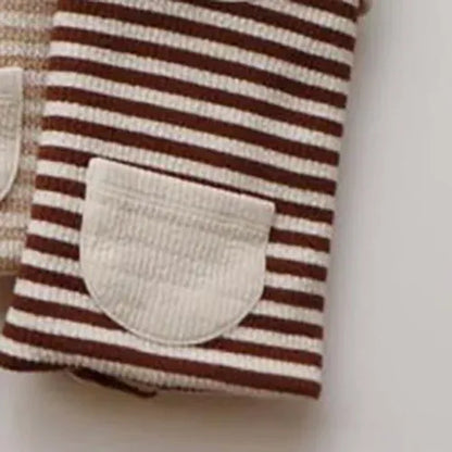 スリーパー Coffee / L ベビースリーパー ボーダー 寝袋 パジャマ【mh0003540】