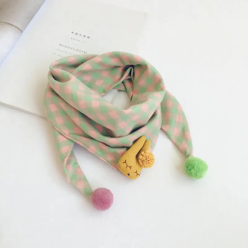 ネックウォーマー color 10 / One Size キッズマフラー チェック スカーフ マフラー ユニセックス 男の子 女の子 子供服【mh0003136】