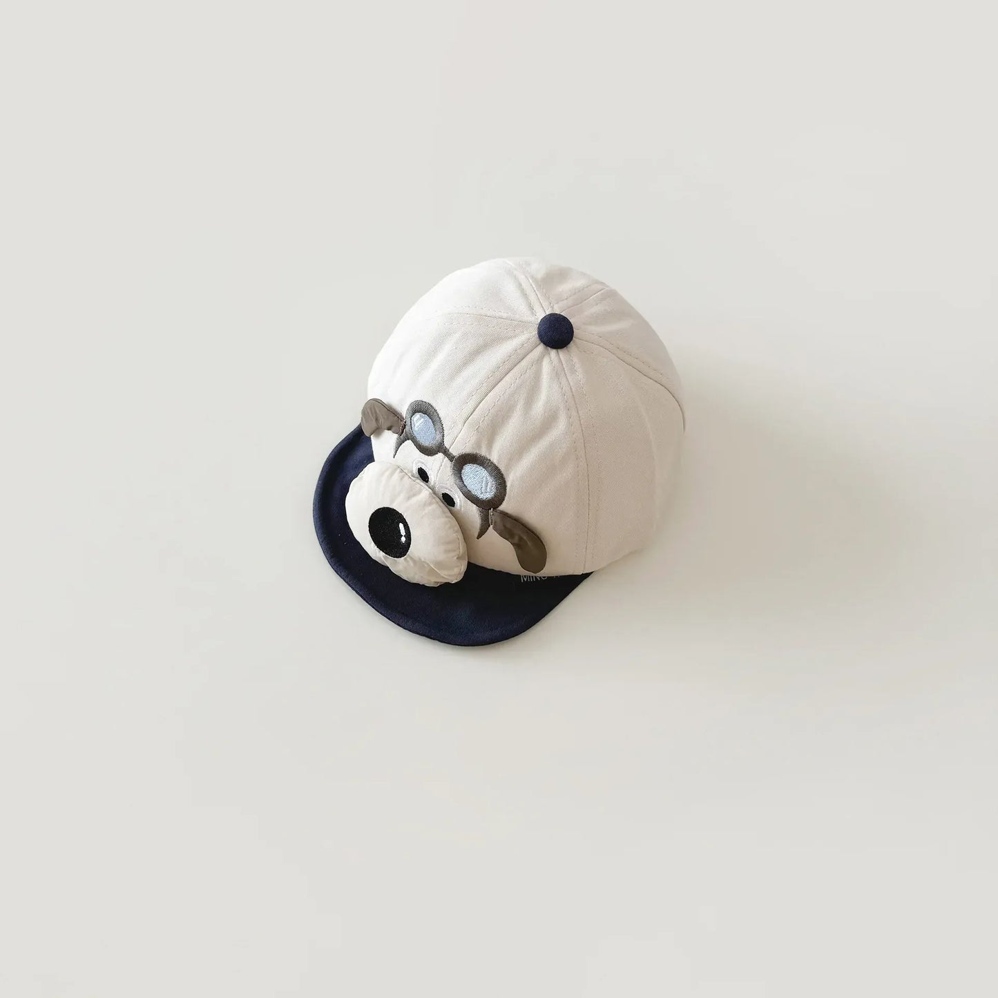 ベビー用帽子 DEEP BLUE / One Size ベビー帽子キャップ 犬 ドッグ ワンポイント 野球帽 サマーハット【mh0005168】