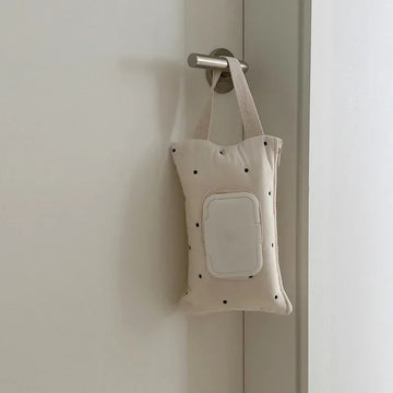 おむつポーチ Dot ウェットティッシュケース お尻ふきケース 蓋付き 持ち手付き ベビーカー カー用品【mh0004643】