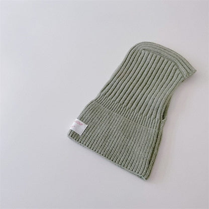 ベビー用帽子 fruit green / One Size ベビー キッズ ニット フーディ スカーフ ボーダー 帽子 ネックウォーマー【mh0002796】