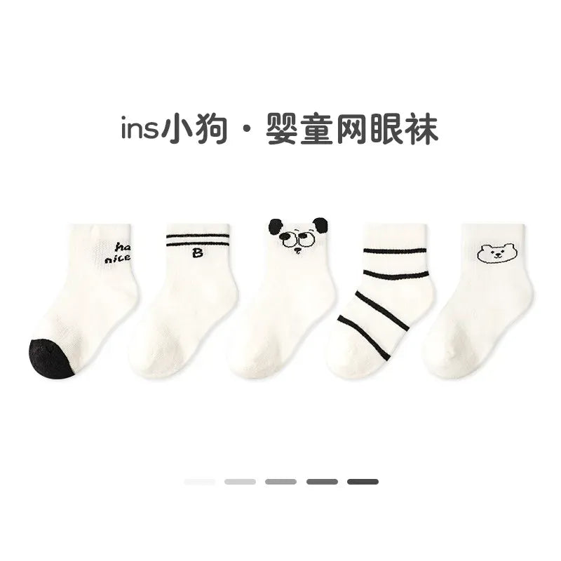 ベビー用靴下・タイツ G395 set / XS 9-12cm 0-1y ベビーソックス 靴下 5足セット ショートソックス サマーソックス【mh0005280】