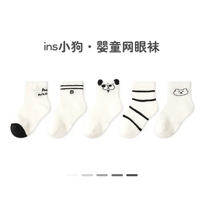 ベビー用靴下・タイツ G395 set / XS 9-12cm 0-1y ベビーソックス 靴下 5足セット ショートソックス サマーソックス【mh0005280】